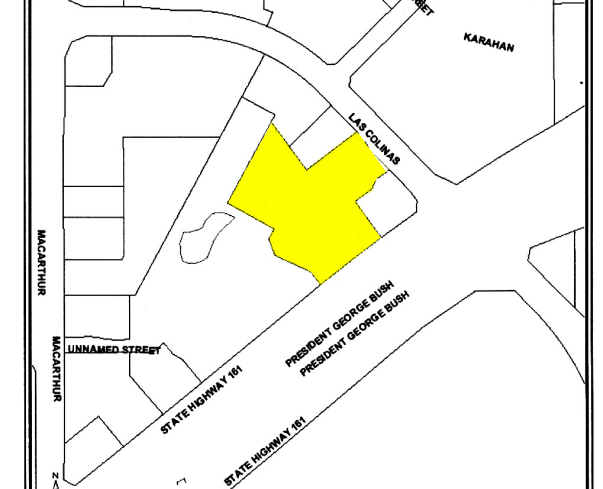 7423 Las Colinas Blvd, Irving, TX for sale - Plat Map - Image 1 of 1