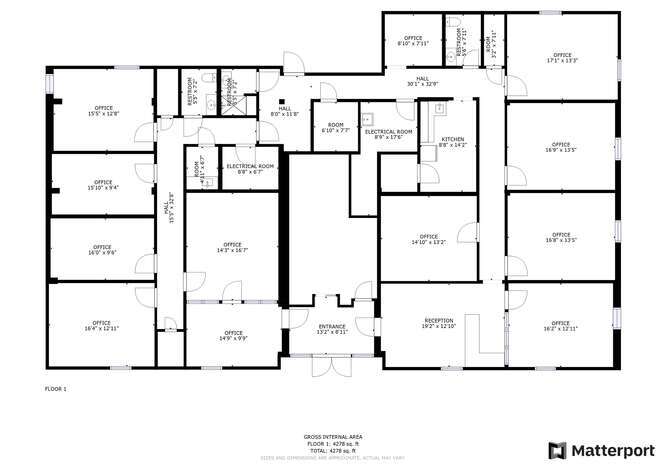 100 E Parrish St, Durham, NC 27701 - Unit 150 -  - Floor Plan - Image 1 of 1