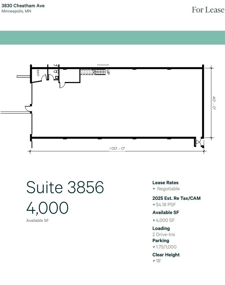3830 Cheatham Ave, Minneapolis, MN for lease Floor Plan- Image 1 of 1