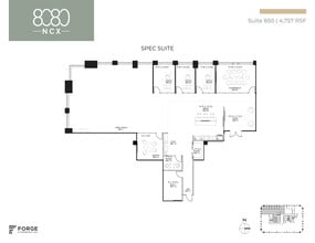 8080 N Central Expy, Dallas, TX for lease Floor Plan- Image 1 of 2
