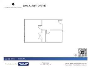 2001 Kirby Dr, Houston, TX for lease Floor Plan- Image 1 of 1