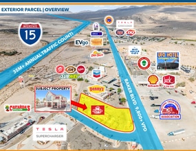 72431 Baker Blvd, Baker, CA - AERIAL map view