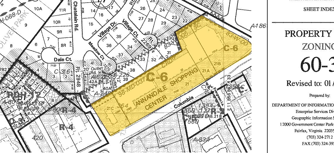 7000-7038 Columbia Pike, Annandale, VA for sale Plat Map- Image 1 of 1