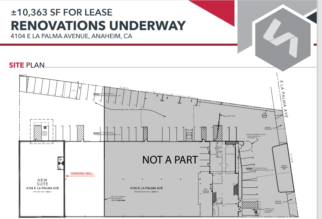 4104 E La Palma Ave, Anaheim, CA for lease Site Plan- Image 1 of 1