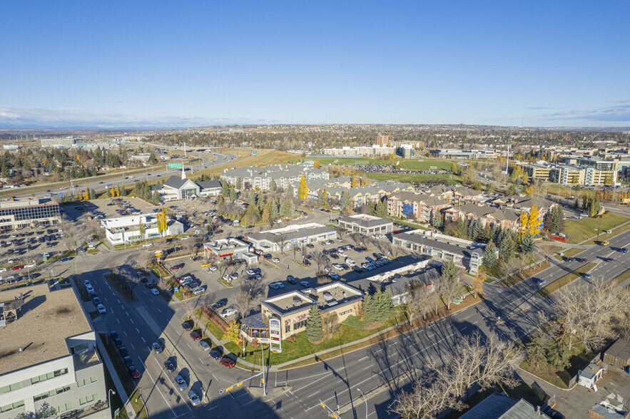 22 Richard Way SW, Calgary, AB for lease - Aerial - Image 3 of 6