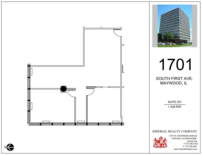 1701 S 1st Ave, Maywood, IL for lease Floor Plan- Image 1 of 6