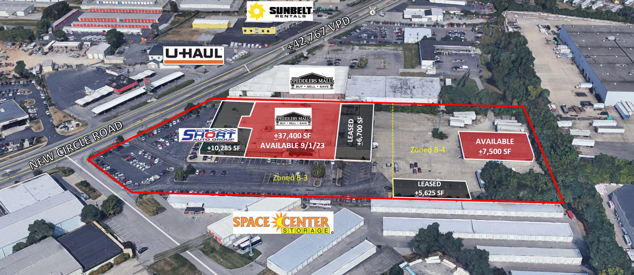 1209 E New Circle Rd, Lexington, KY for sale Aerial- Image 1 of 1