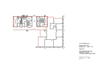 409 Washington Ave, Towson, MD for lease Floor Plan- Image 2 of 2