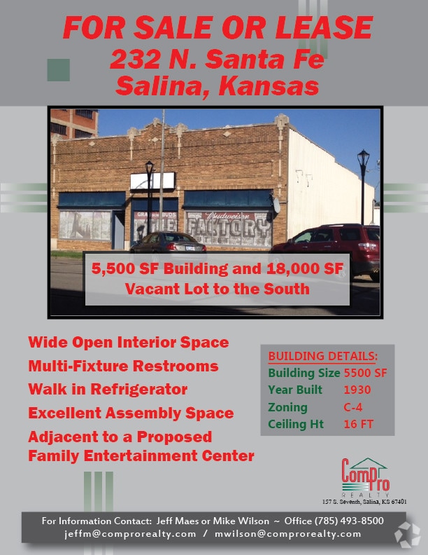 232 N Santa Fe Ave, Salina, KS for sale Building Photo- Image 1 of 1