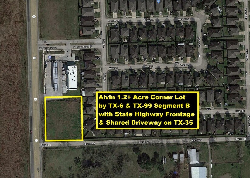 State Highway 35, Alvin, TX for sale - Aerial - Image 1 of 1
