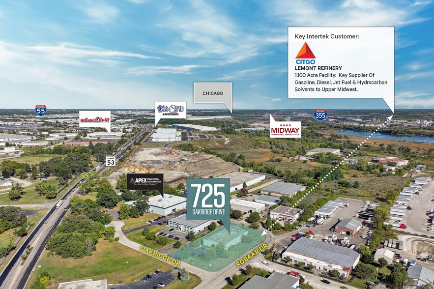 725 Oakridge Dr, Romeoville, IL for sale - Aerial - Image 2 of 10