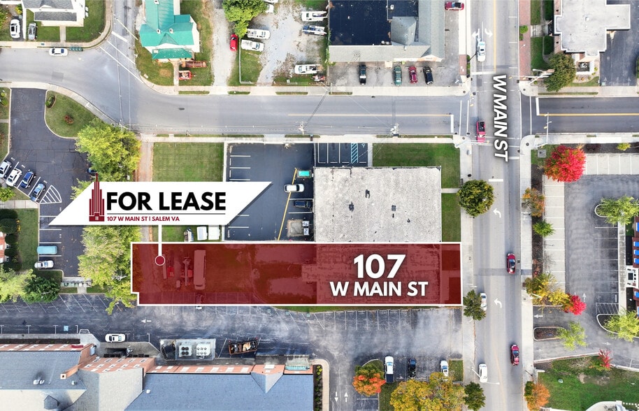 107 W Main St, Salem, VA for lease - Aerial - Image 2 of 7
