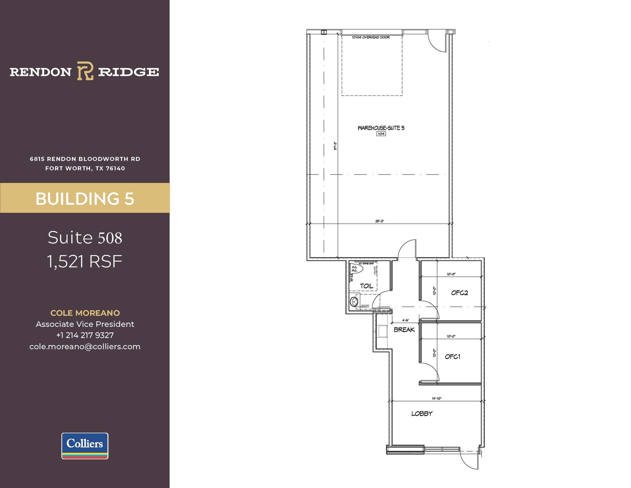 6815 Rendon Bloodworth Rd, Fort Worth, TX for lease Interior Photo- Image 1 of 6