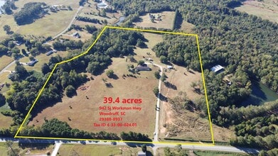 942 Sj Workman Hwy, Woodruff, SC - AERIAL  map view - Image1
