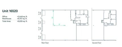 16502-16532 111 Av NW, Edmonton, AB for lease Floor Plan- Image 2 of 2