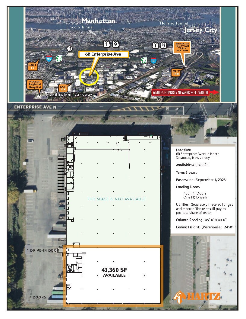 60 Enterprise Ave, Secaucus, NJ for lease Floor Plan- Image 1 of 1
