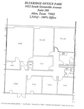 1022 S Greenville Ave, Allen, TX for lease Floor Plan- Image 1 of 1