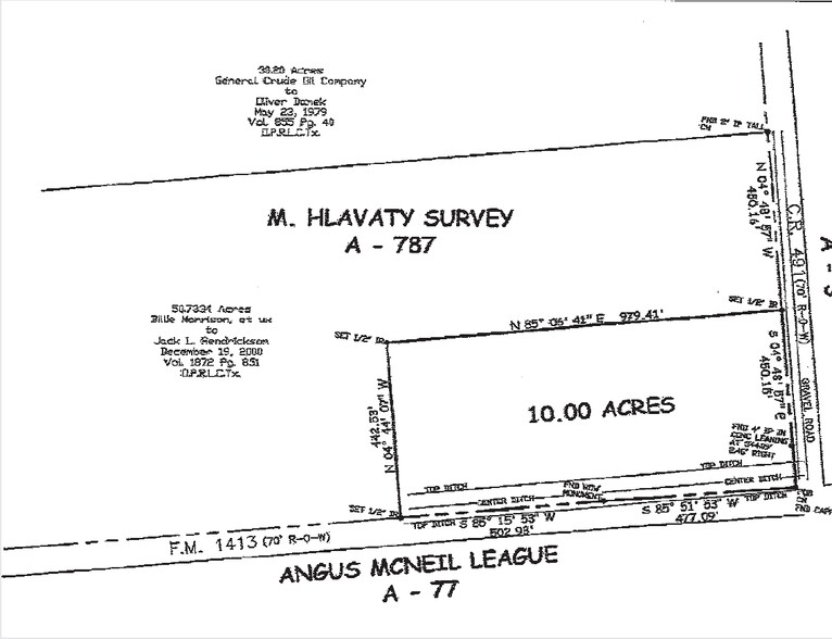 3335 FM 1413, Dayton, TX for lease - Plat Map - Image 2 of 2