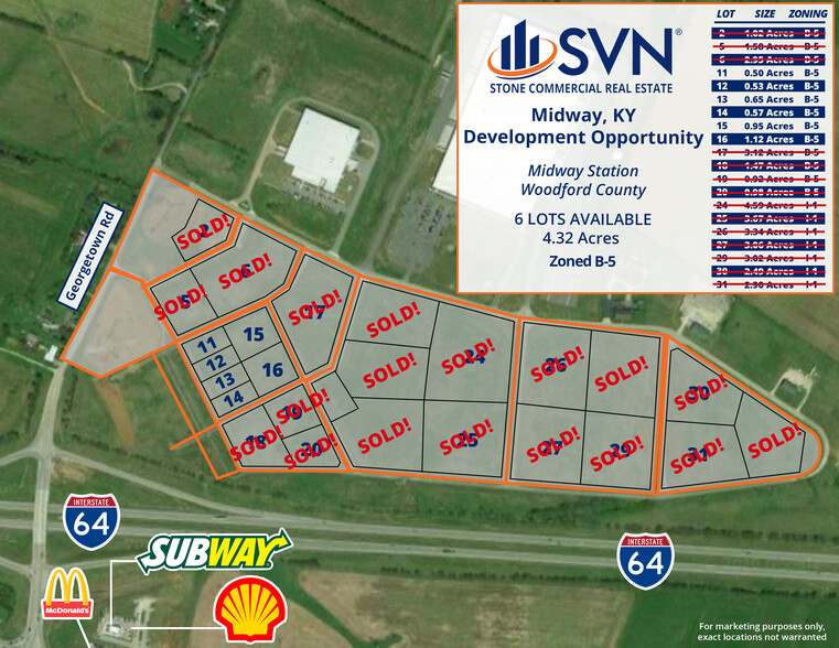 Midway Station Land, Midway, KY for sale - Building Photo - Image 1 of 1