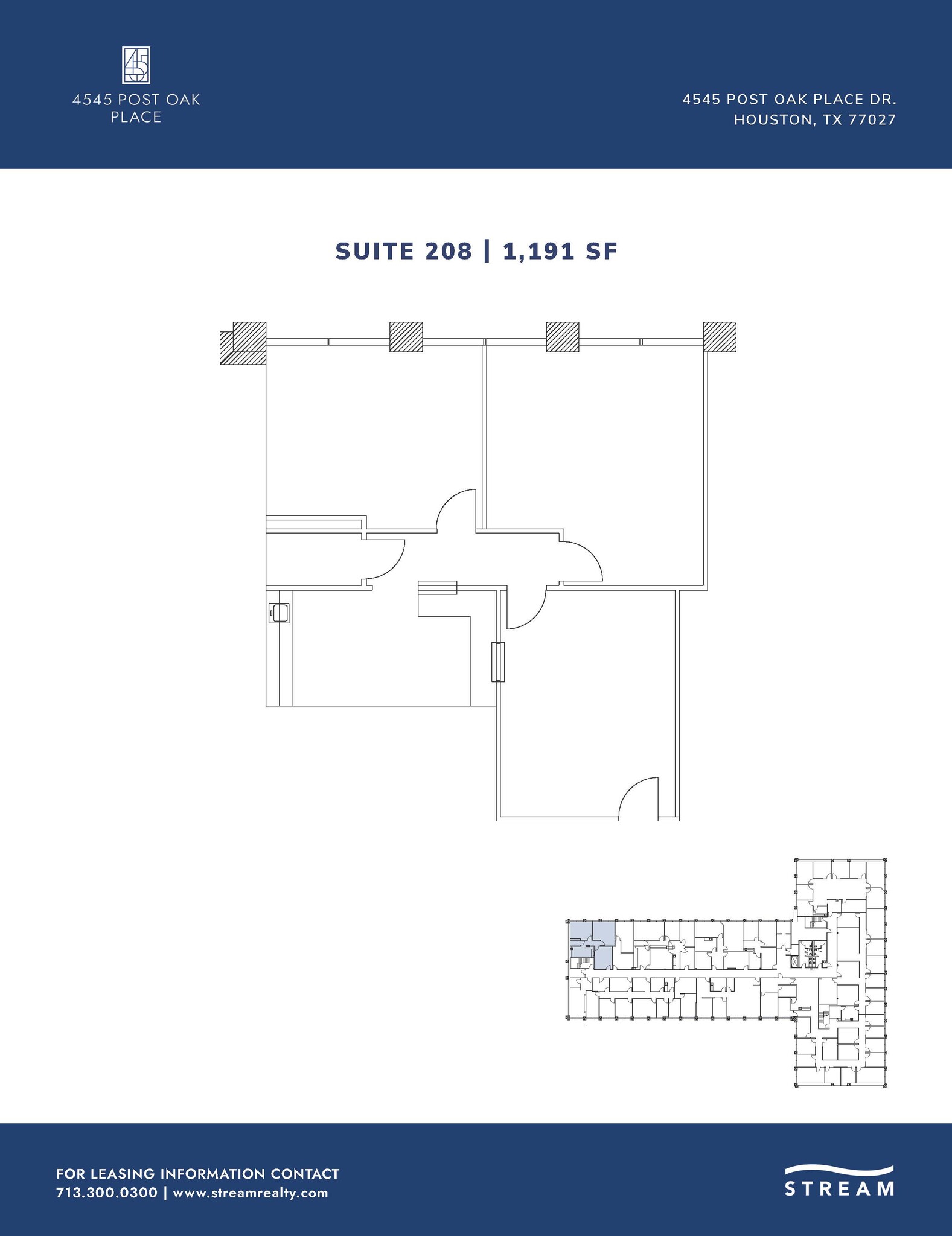 4545 Post Oak Pl, Houston, TX for lease Floor Plan- Image 1 of 1