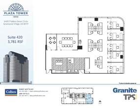 6400 S Fiddlers Green Cir, Greenwood Village, CO for lease Floor Plan- Image 2 of 2