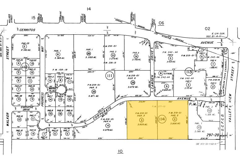5836 Corporate Ave, Cypress, CA for lease - Plat Map - Image 2 of 6