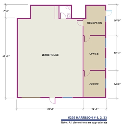 6295 Harrison Dr, Las Vegas, NV for lease Floor Plan- Image 1 of 1