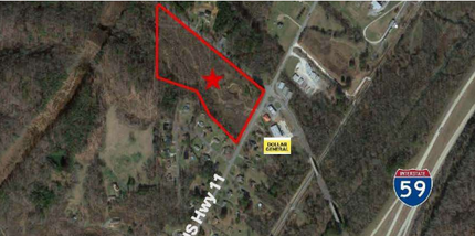 0 Valley Dr, Attalla, AL - aerial  map view