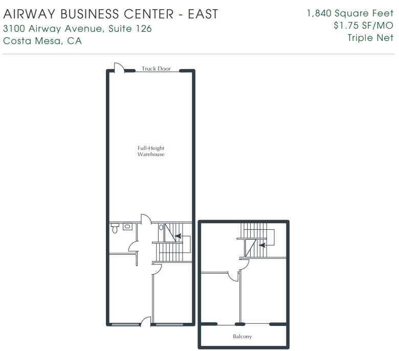 3100 Airway Ave, Costa Mesa, CA for lease Floor Plan- Image 1 of 1