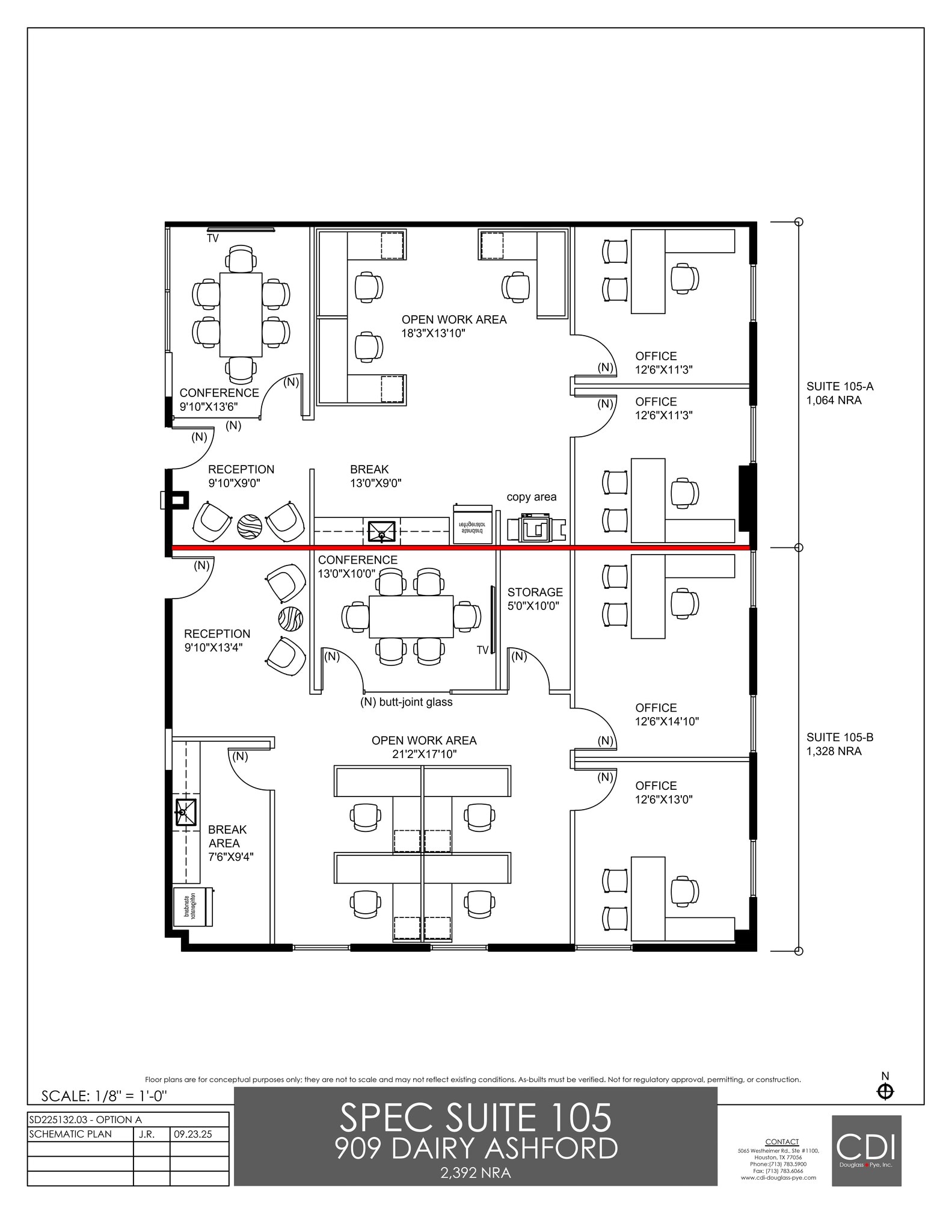 909 Dairy Ashford Rd, Houston, TX for lease Site Plan- Image 1 of 3