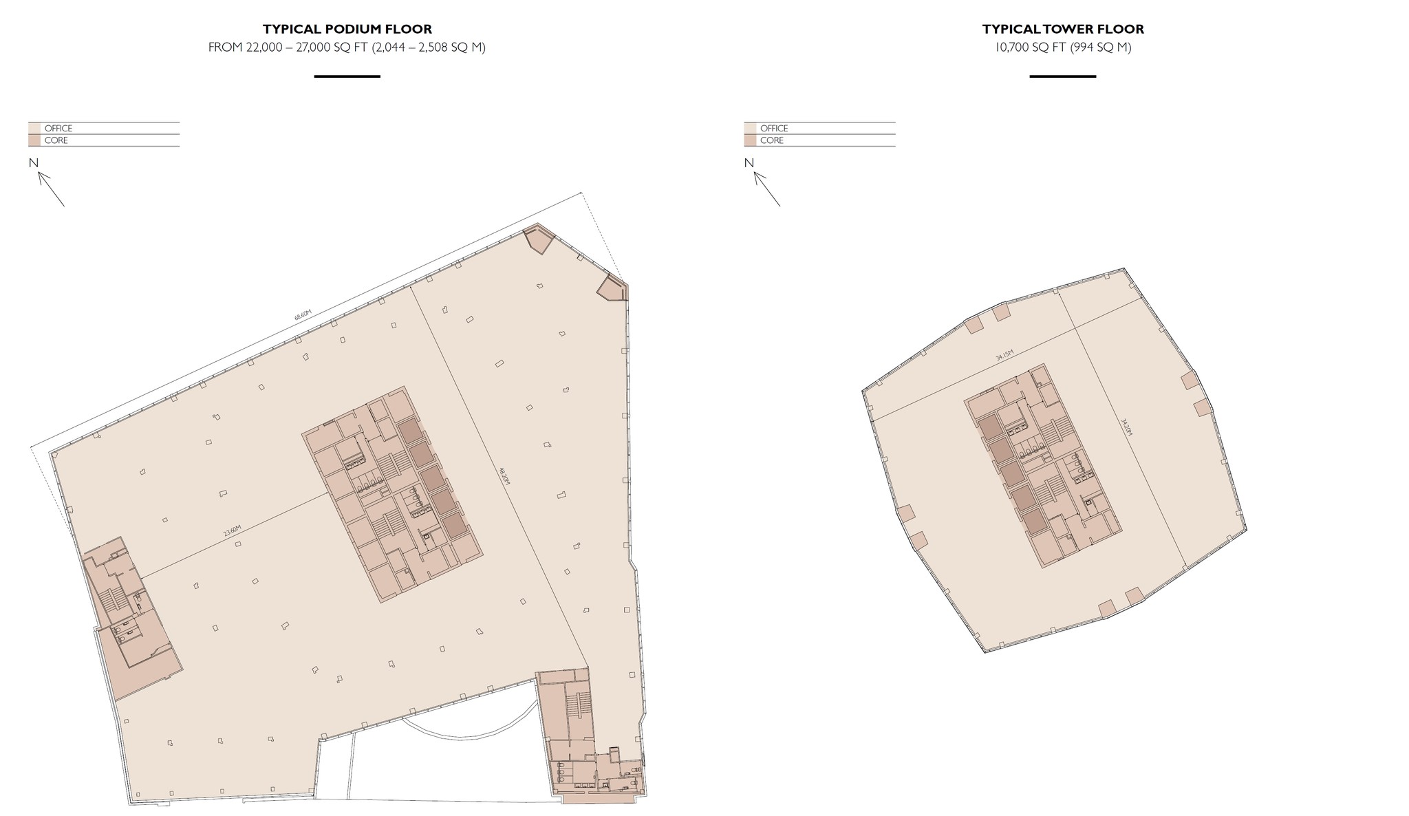 99 Bishopsgate, London for sale Typical Floor Plan- Image 1 of 1