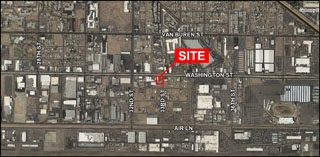 3255 E Washington St, Phoenix, AZ - aerial  map view