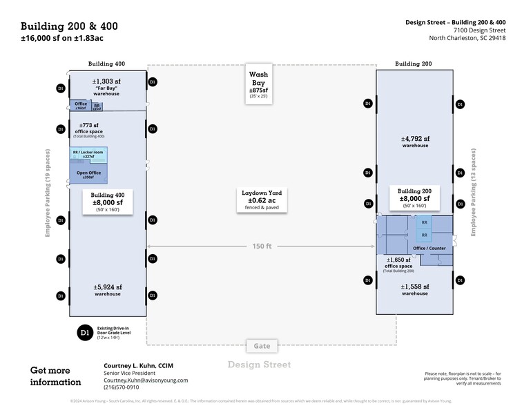 7100 Design St, North Charleston, SC for lease - Floor Plan - Image 2 of 5