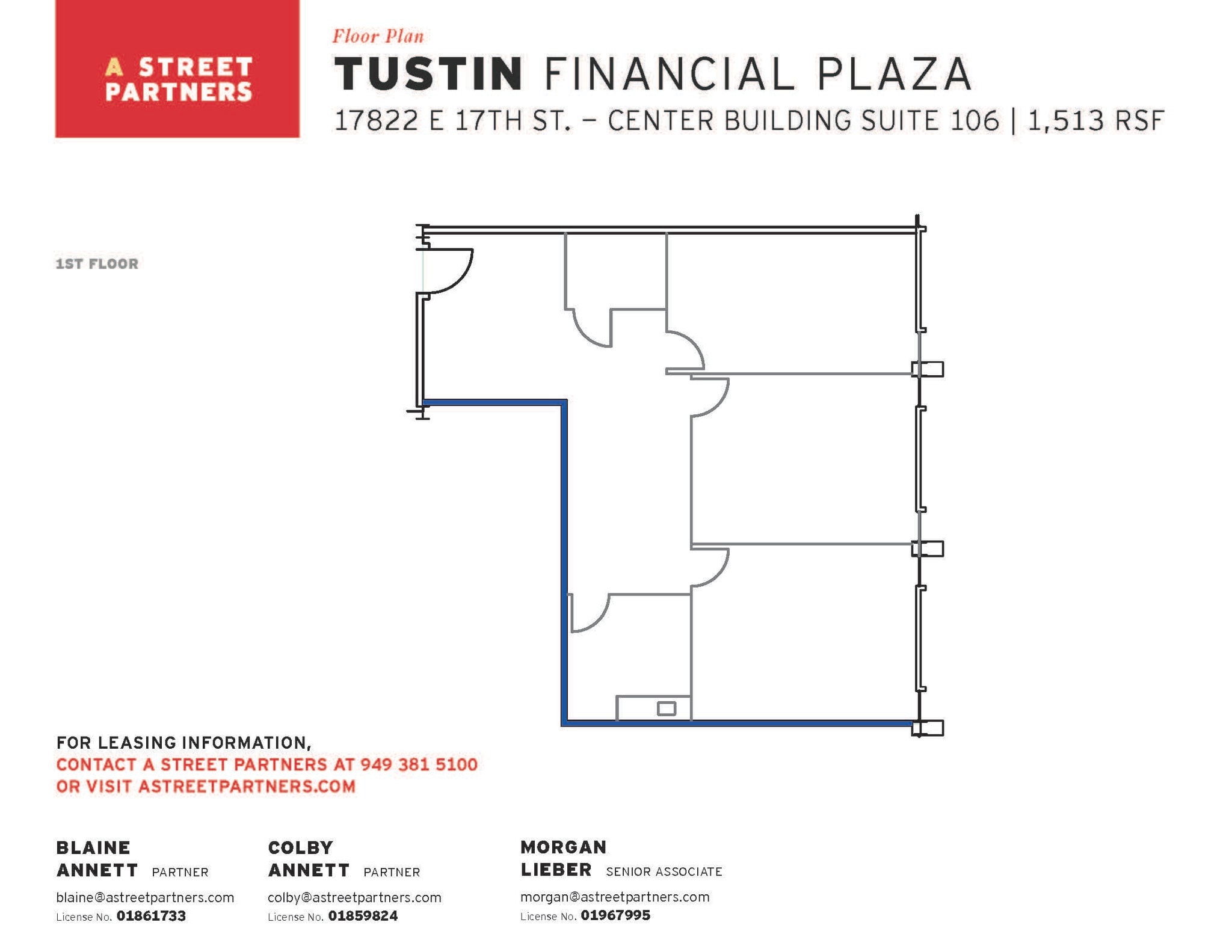 17852 E 17th St, Tustin, CA for lease Floor Plan- Image 1 of 1