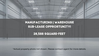 MANUFACTURING / WAREHOUSE SUBLEASE - Warehouse