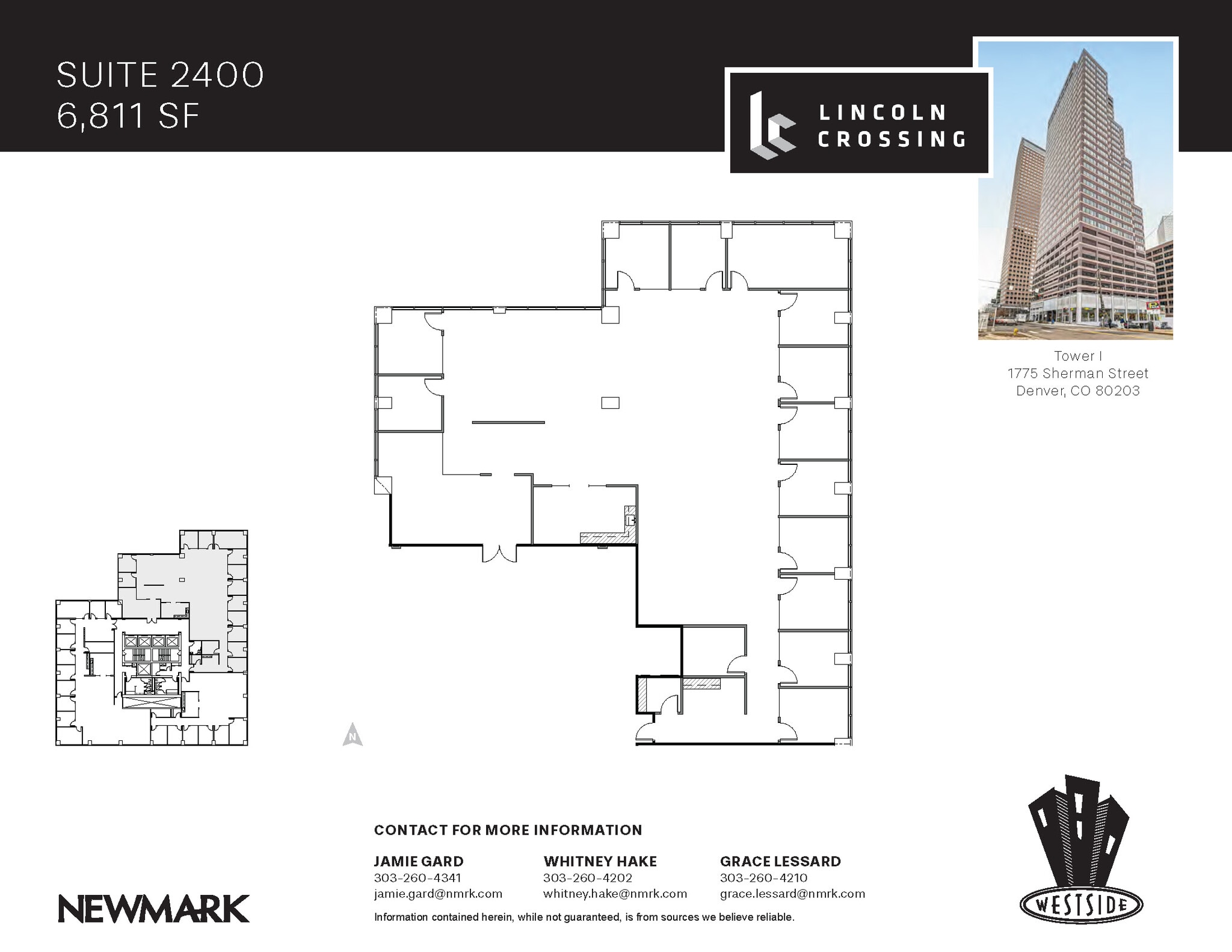1775 Sherman St, Denver, CO for lease Floor Plan- Image 1 of 4