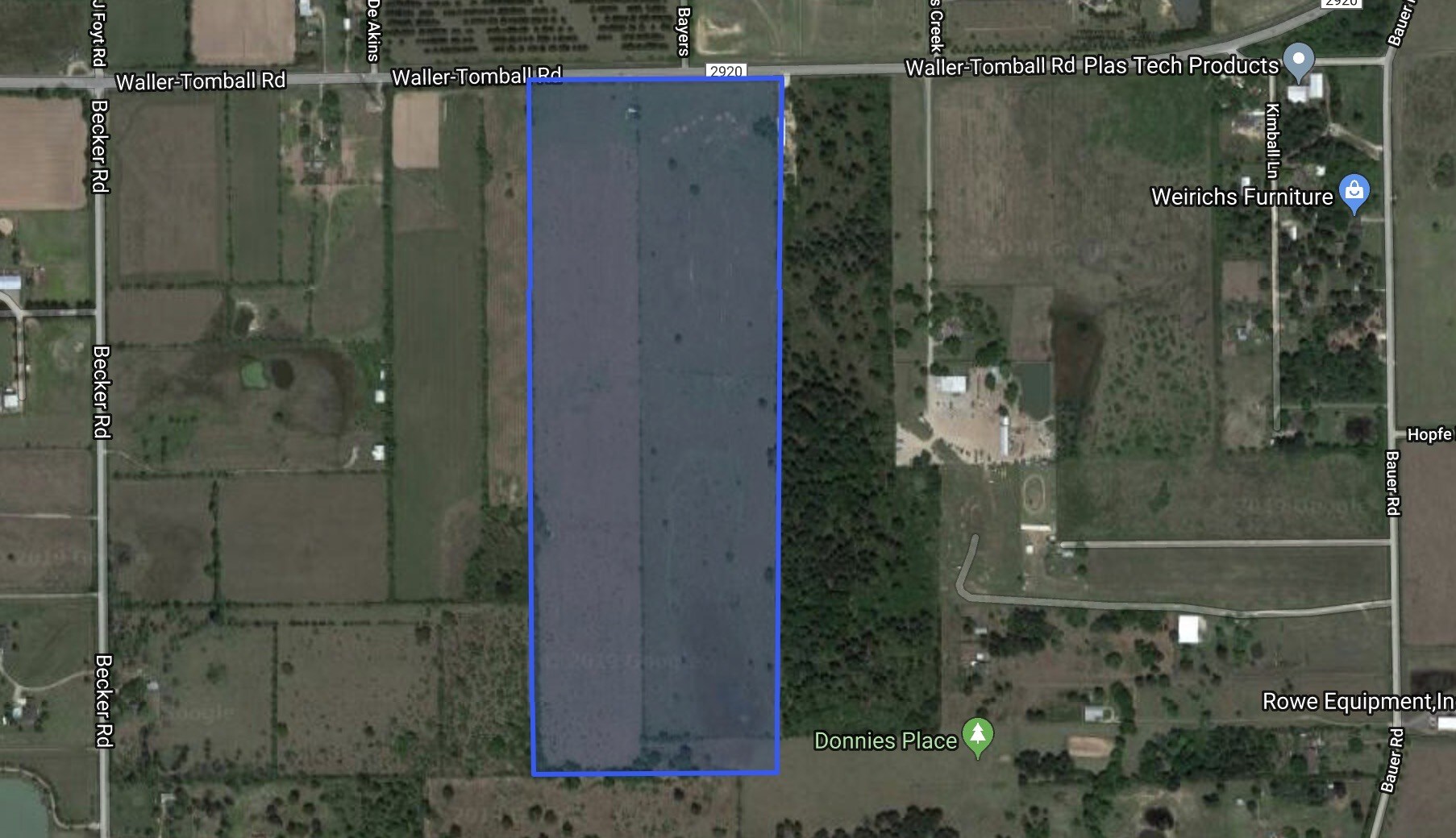 FM 2920, Hockley, TX for sale Aerial- Image 1 of 3