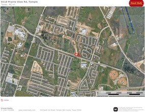 8118 Prairie View Rd, Temple, TX - AERIAL  map view