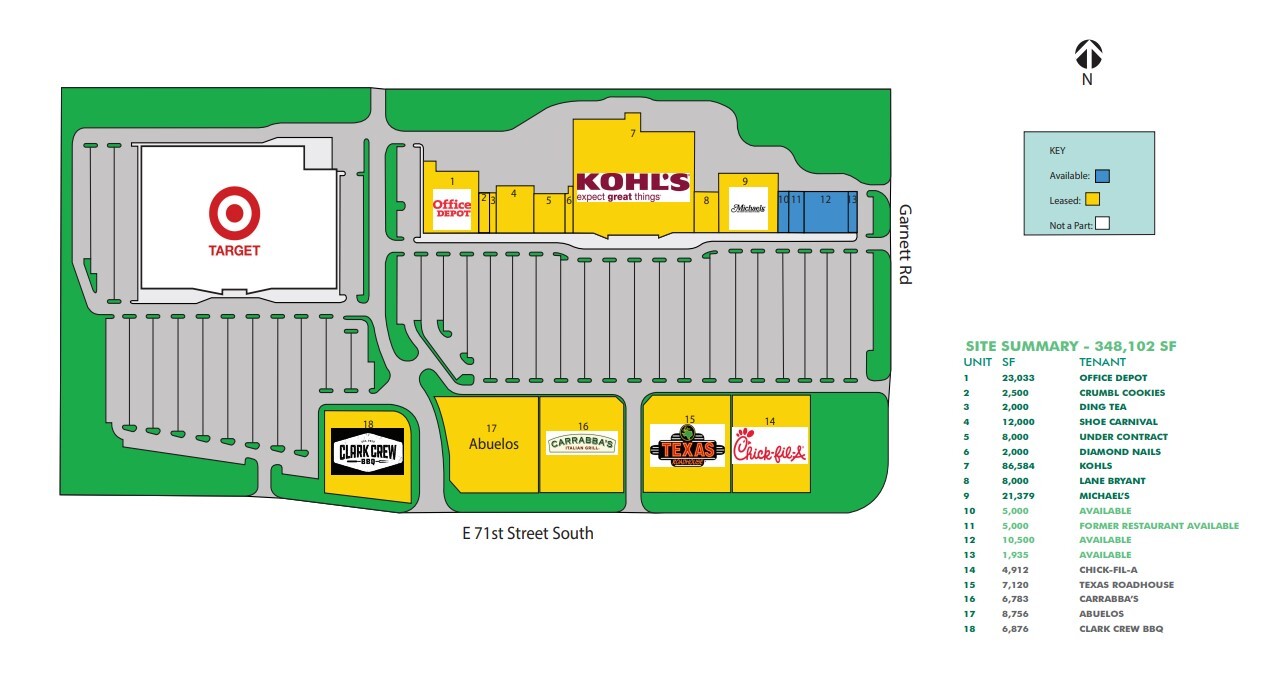 11011-11123 E 71st St, Tulsa, OK for lease Site Plan- Image 1 of 1