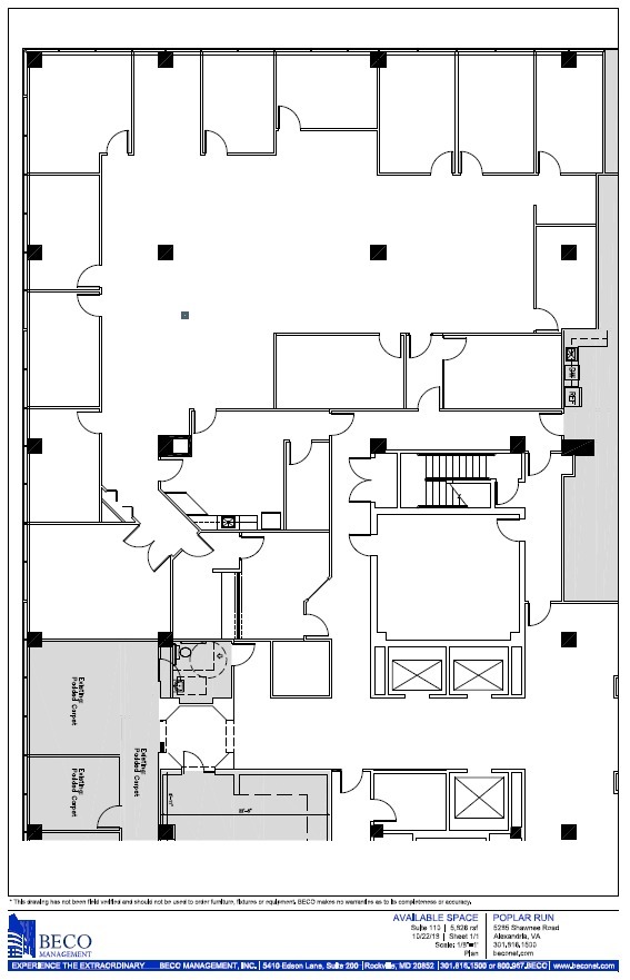 5285 Shawnee Rd, Alexandria, VA for lease Floor Plan- Image 1 of 1