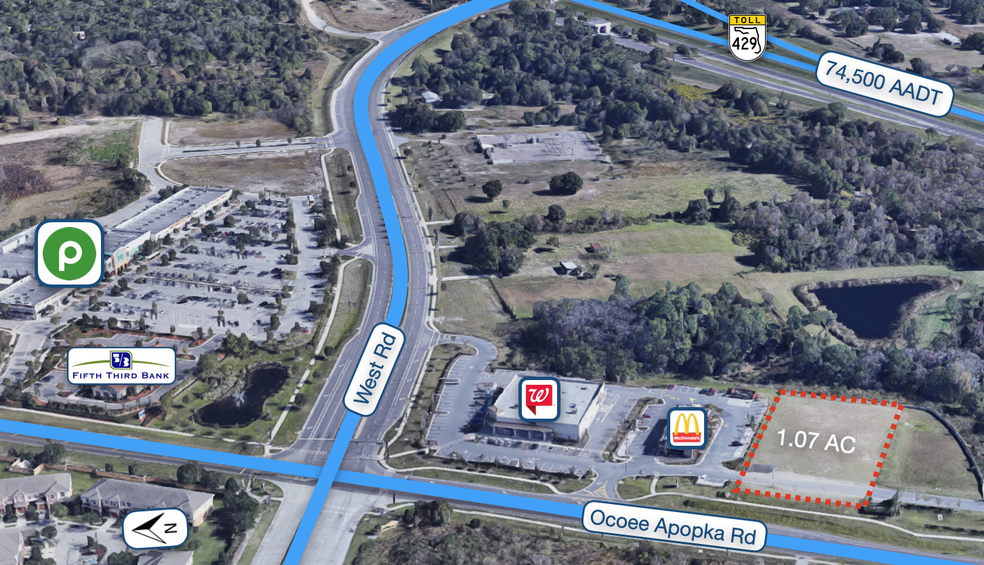 2251 Ocoee Apopka Rd, Ocoee, FL for lease - Aerial - Image 2 of 2