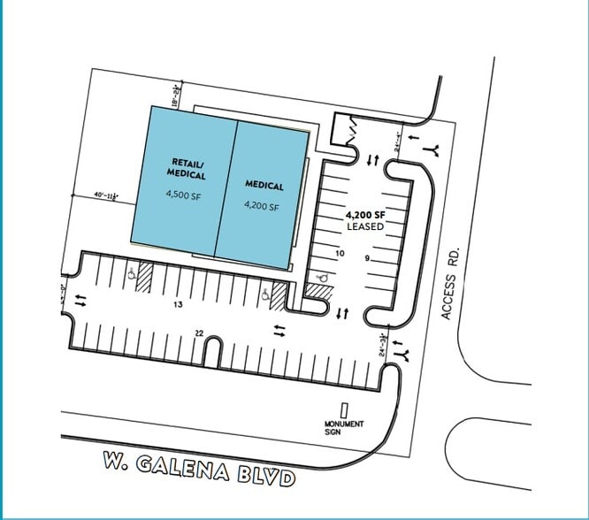 2113 W Galena Blvd, Aurora, IL for sale - Site Plan - Image 1 of 1