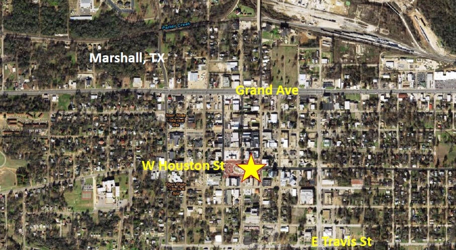 104 E Houston St, Marshall, TX for sale - Aerial - Image 3 of 3