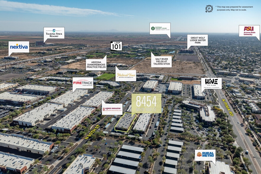 8454 N 90th, Scottsdale, AZ for lease - Aerial - Image 2 of 8