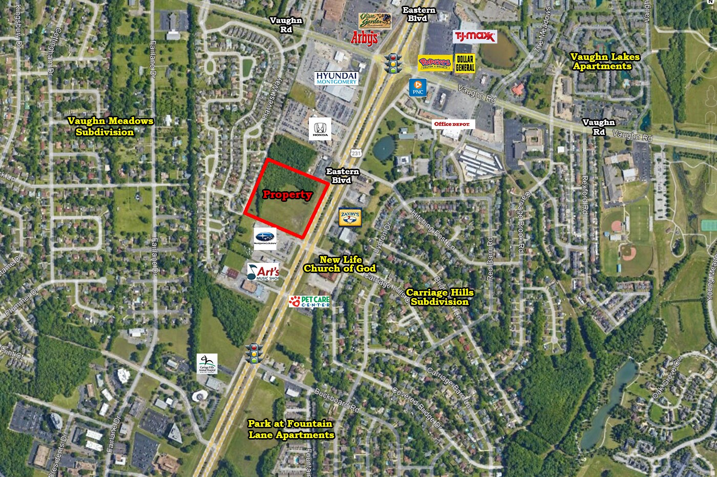 East Blvd, Montgomery, AL 36116 9.614 Acres