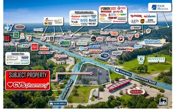 1630 Benvenue Rd, Rocky Mount, NC - AERIAL  map view - Image1