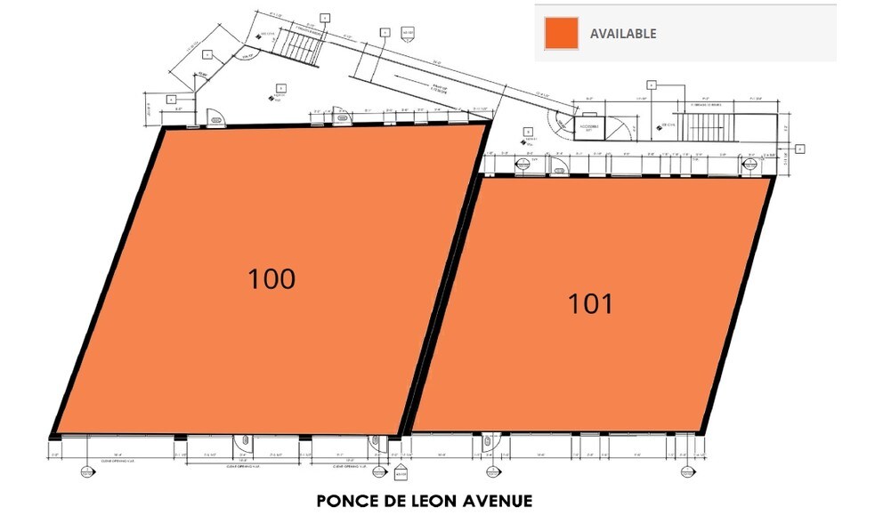 468-474 Ponce De Leon Ave, Atlanta, GA for lease - Site Plan - Image 2 of 12