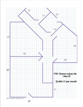 7701 Sharon Lakes Rd, Charlotte, NC for lease Floor Plan- Image 1 of 1