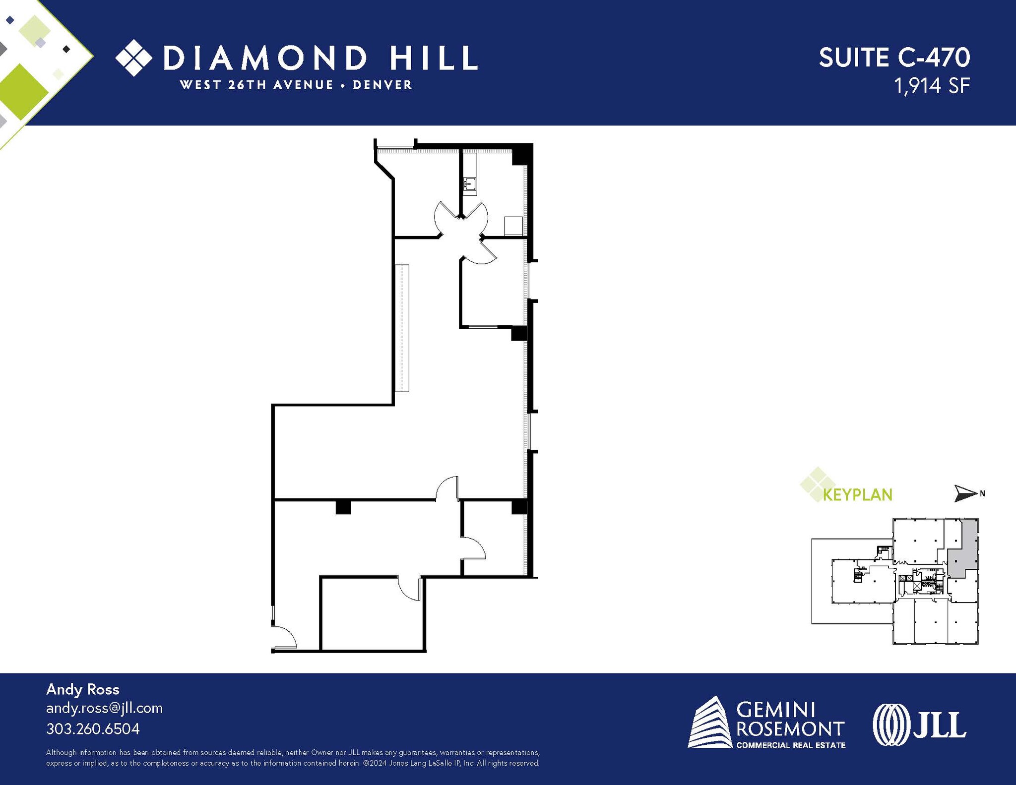 2490 W 26th Ave, Denver, CO for lease Floor Plan- Image 1 of 2