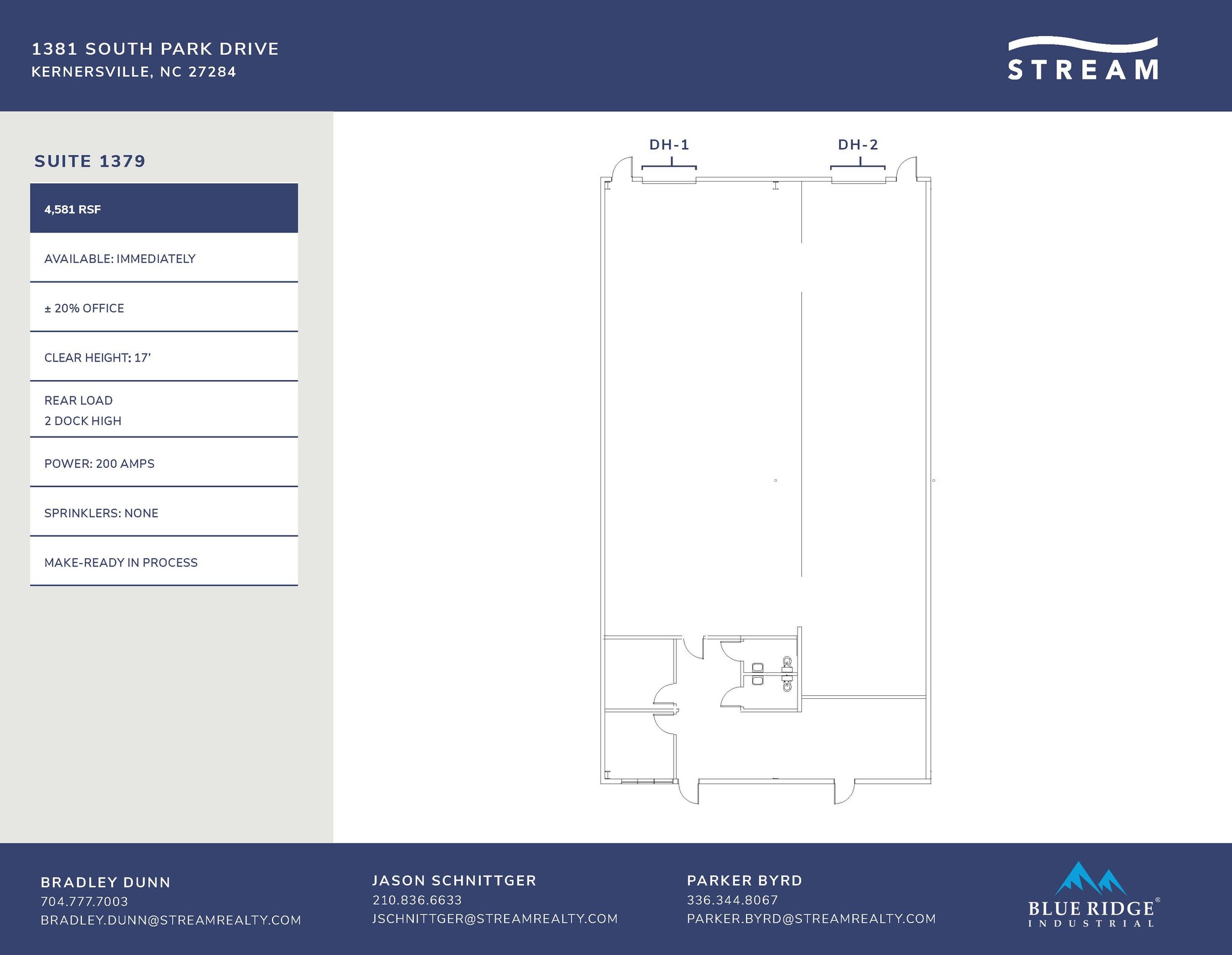 1381 S Park Dr, Kernersville, NC for lease Floor Plan- Image 1 of 1